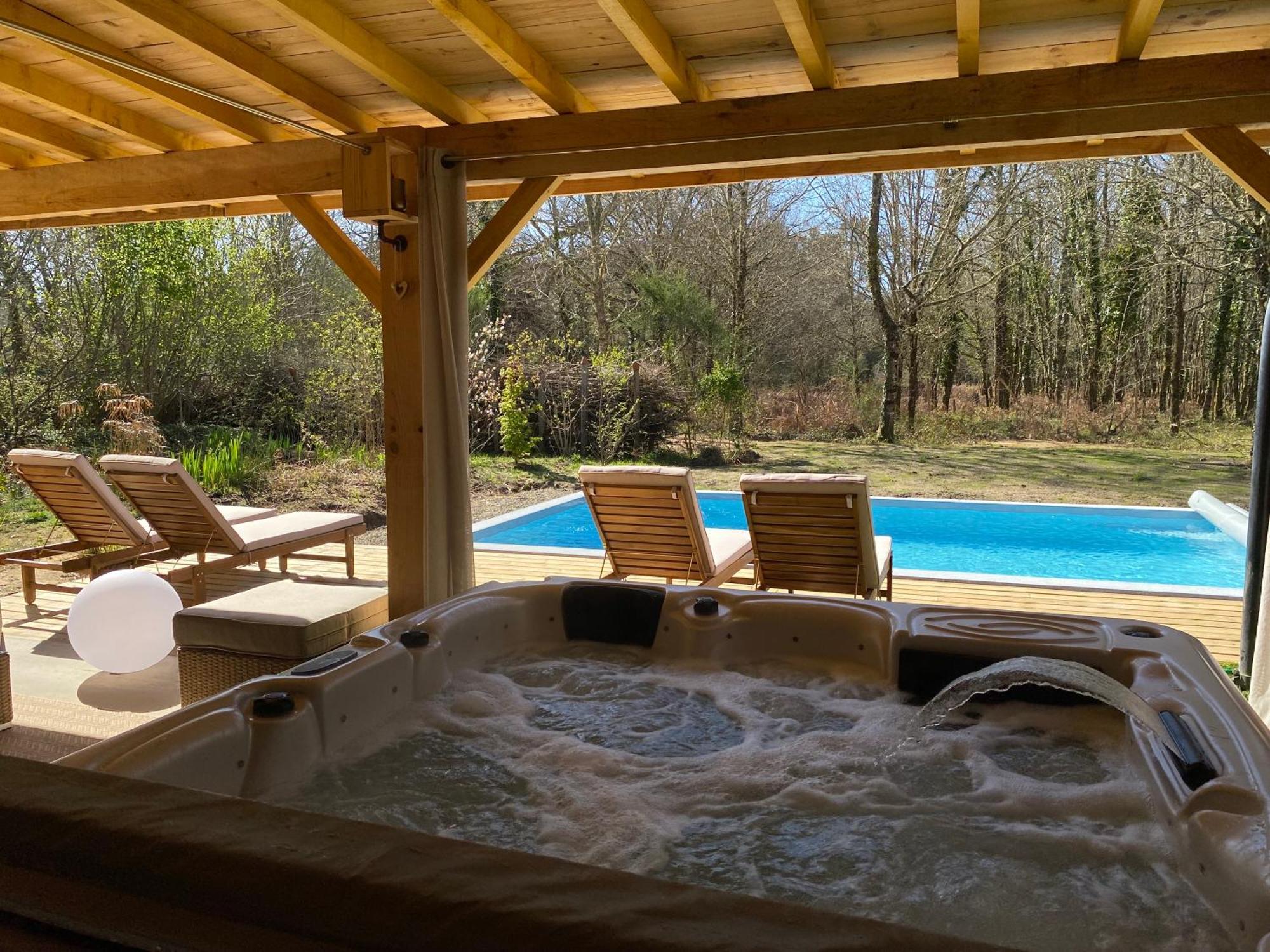 Gites & Spa De Charme " Ploum" Pouydesseaux Dış mekan fotoğraf