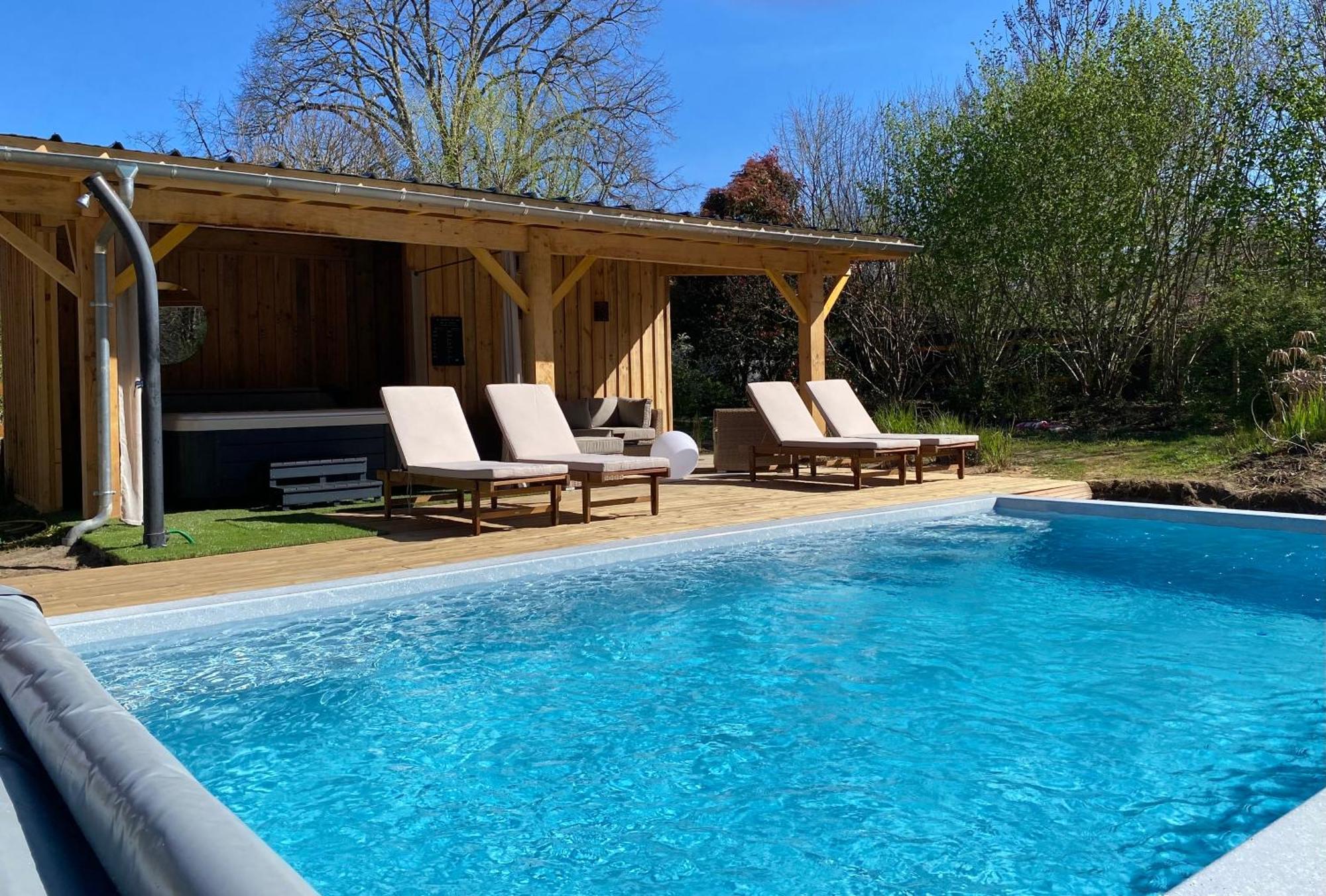 Gites & Spa De Charme " Ploum" Pouydesseaux Dış mekan fotoğraf