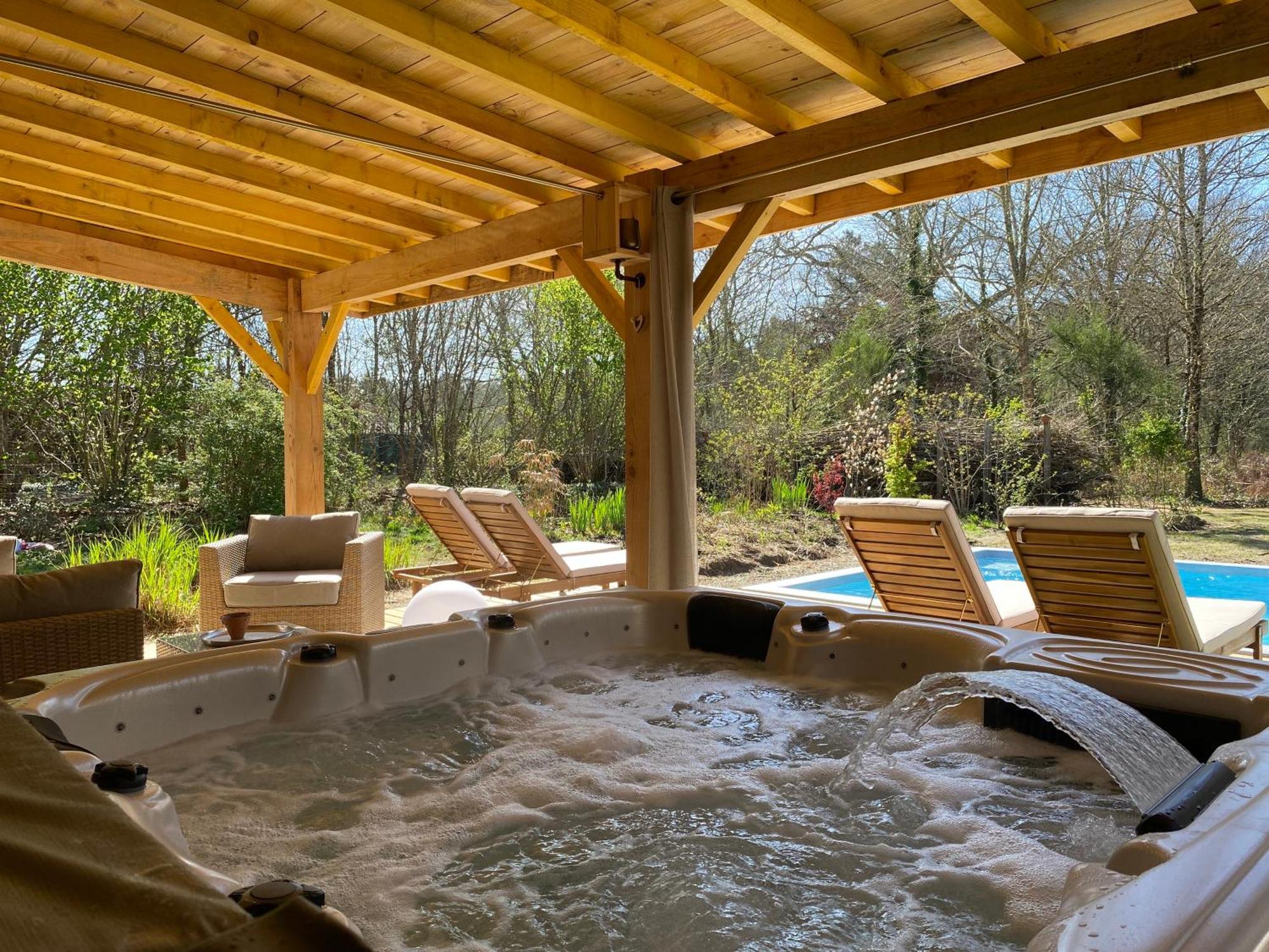 Gites & Spa De Charme " Ploum" Pouydesseaux Dış mekan fotoğraf